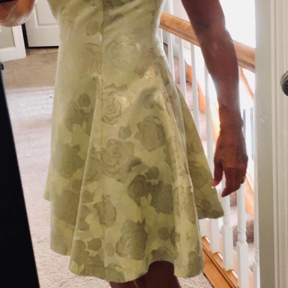 Wendy Bird Lemon-Lime/Gold Skater Dress